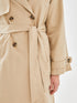 LC Waikiki Women's Jacket Collar Plain Trench Coat
